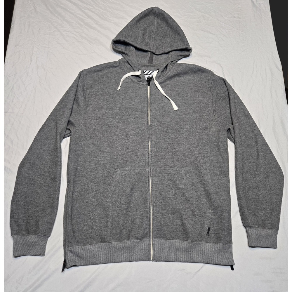 Viktos Gunvent Hoodie Mens Large Solid Gray Full Zip Tactical Sweatshirt
